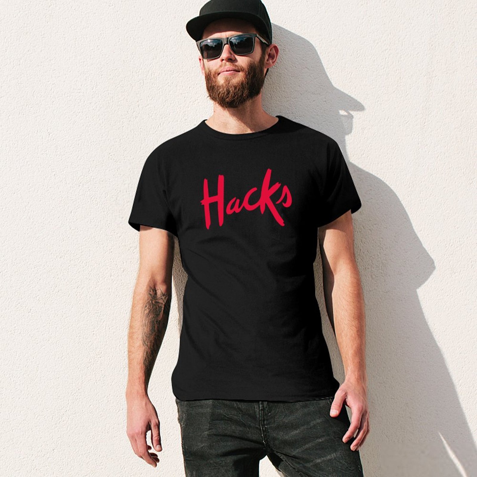 Hacks logo T-Shirt Summer Fash - Mens Fashion Hacks ulasan dan harga