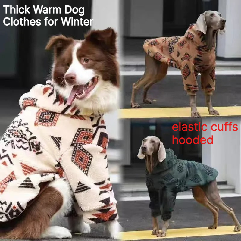 Winter Warm Hooded Dog Coat Sh - Sherpa Jacket Fleece ulasan dan harga