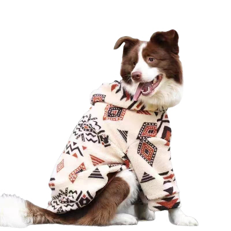 Winter Warm Hooded Dog Coat Sh - Sherpa Jacket Fleece ulasan dan harga