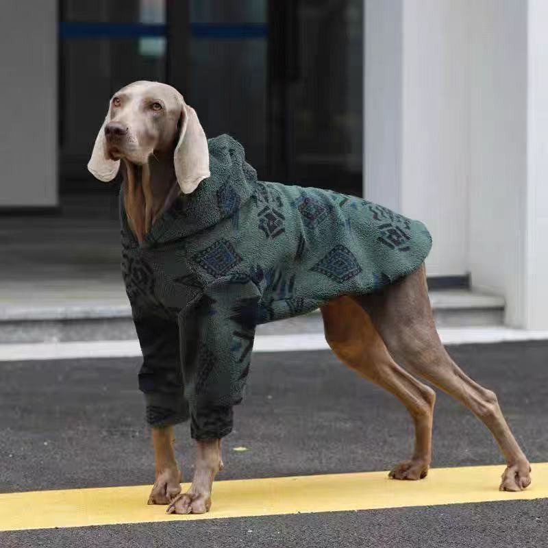 Winter Warm Hooded Dog Coat Sh - Sherpa Jacket Fleece ulasan dan harga