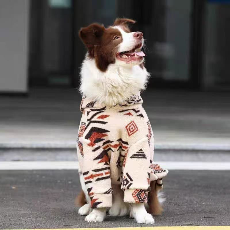 Winter Warm Hooded Dog Coat Sh - Sherpa Jacket Fleece ulasan dan harga