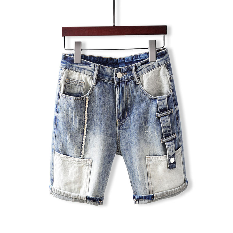 Men's Short Jeans Pants with P - Men Fashion Jeans ulasan dan harga
