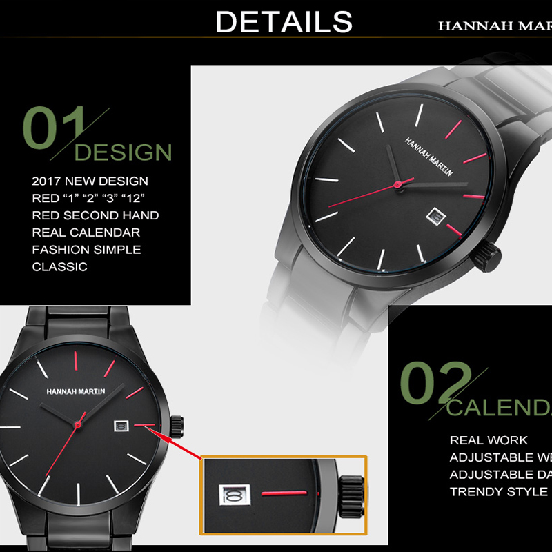 2018 Quartz Creative Vogue Red - Fashion Men Vogue ulasan dan harga