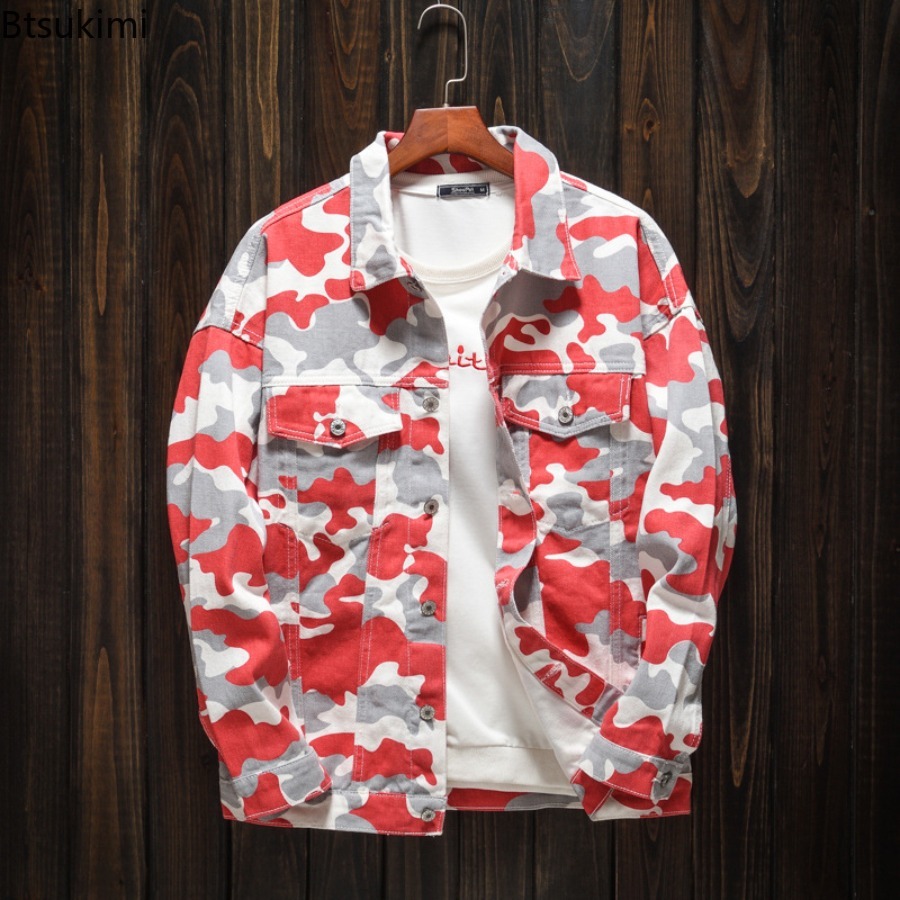 Spring Autumn Men's Fashion De - Mens Fashion Denim Jacket ulasan dan harga