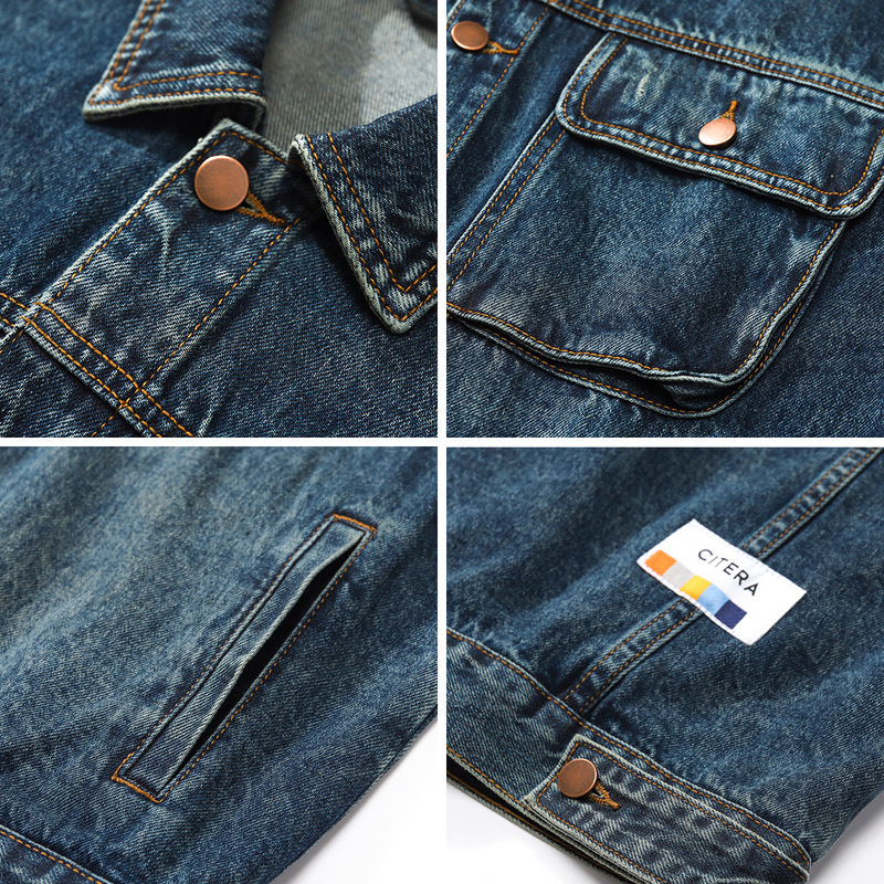 HELLOMARCEL EU US Size Luxury  - Mens Fashion Denim Jacket ulasan dan harga