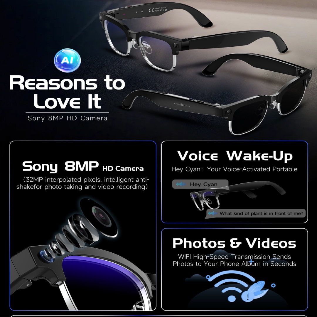 2026 New 8K HD AI Smart Glasse - Men'S Fashion Glasses 2026 ulasan dan harga