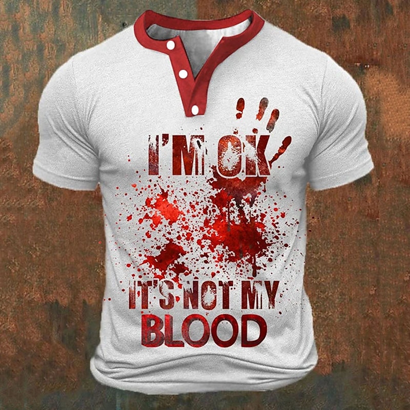 Funny 3D Letter Print Men's He - Men'S Fashion Clothing ulasan dan harga