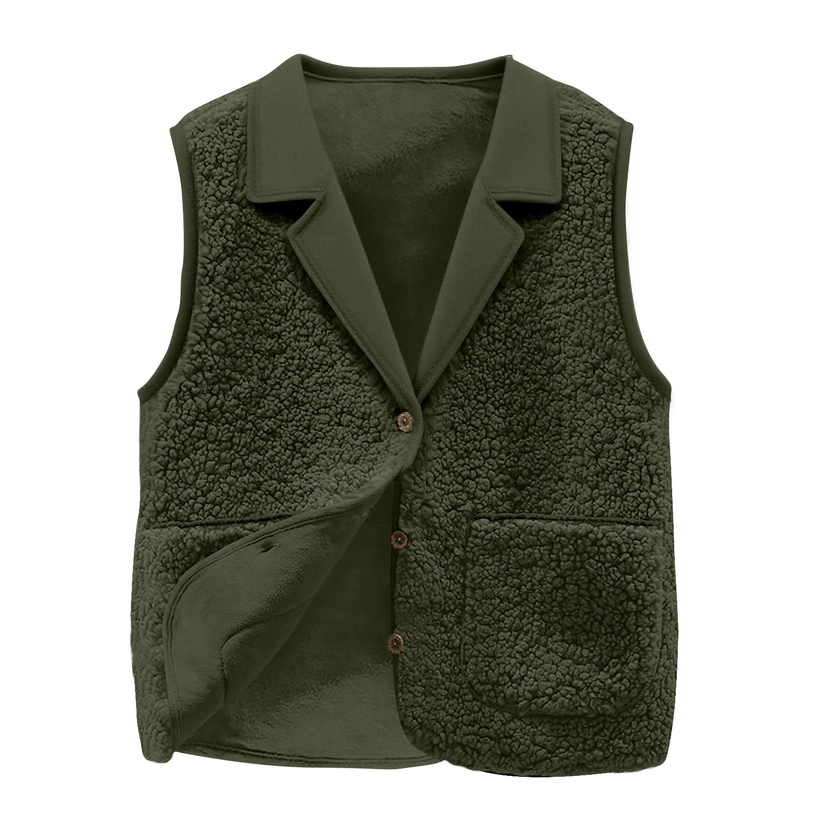 Women's Sherpa Fleece Vest, La - Sherpa Jacket Fleece ulasan dan harga