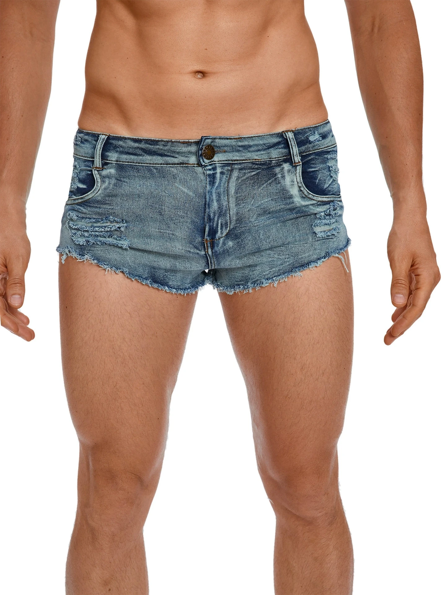 Men's Low Waist Jeans Shorts F - Men Fashion Jeans ulasan dan harga