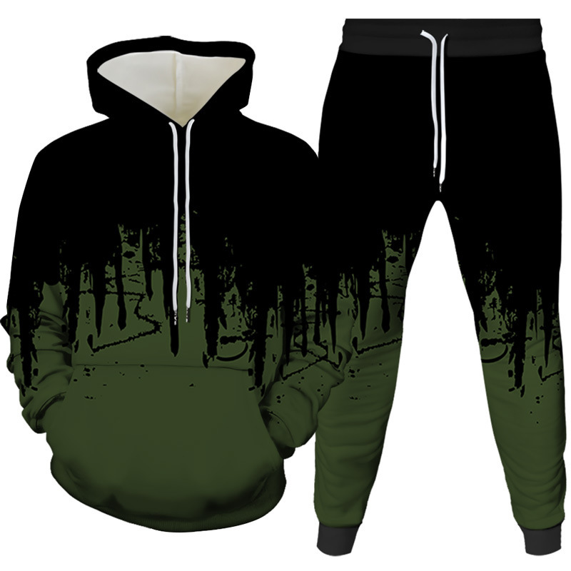 Ink Painting 3D Printed Hoodie - Men'S Fashion Clothing ulasan dan harga