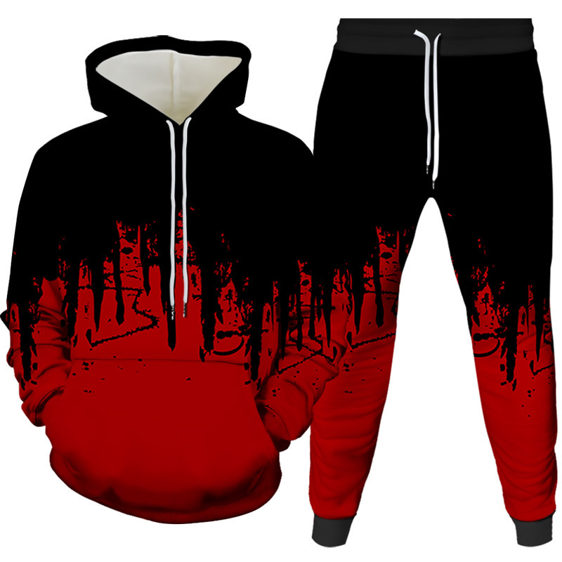 Ink Painting 3D Printed Hoodie - Men'S Fashion Clothing ulasan dan harga