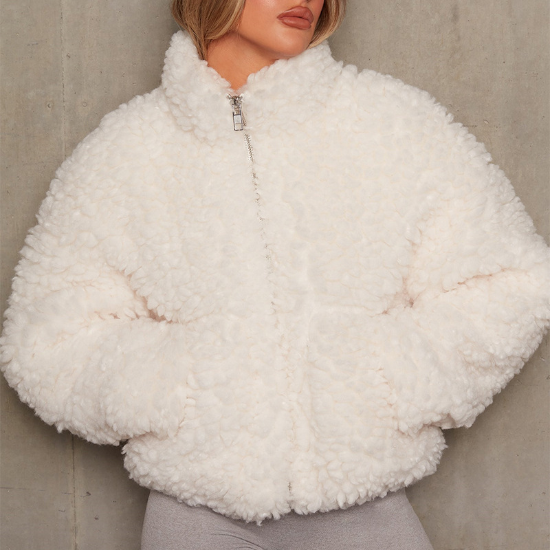 Winter Lamb Wool Short Coat Fo - Sherpa Jacket Fleece ulasan dan harga