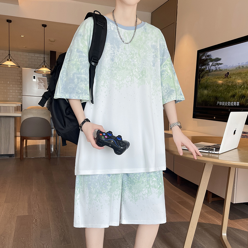【Top 5-Point Pants】Men's T-Shi - Men'S Fashion Loose Pants ulasan dan harga