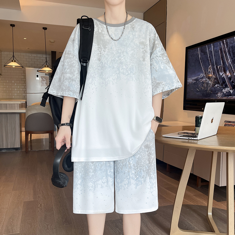 【Top 5-Point Pants】Men's T-Shi - Men'S Fashion Loose Pants ulasan dan harga